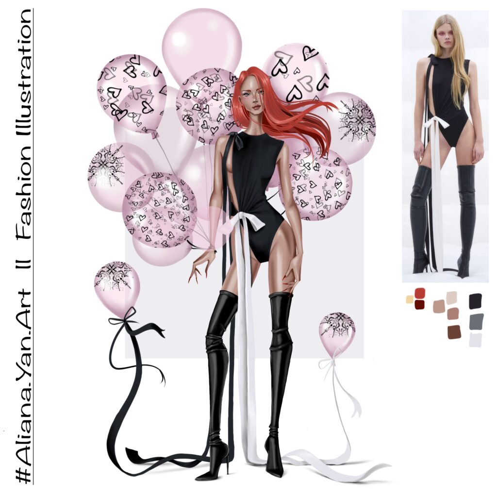 איור אופנה דיגיטלי